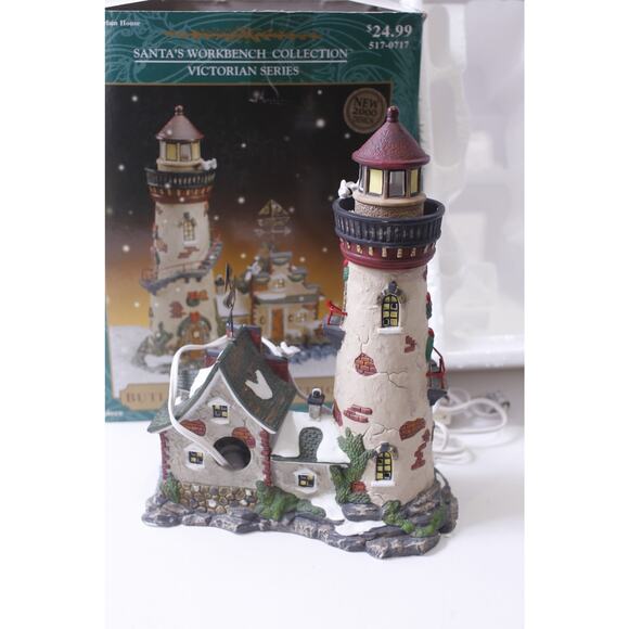 Butler's Wharf Lighthouse, Lighted, Porcelain, Santa's Workbench ~ 250130-WH 101 - Picture 4 of 7